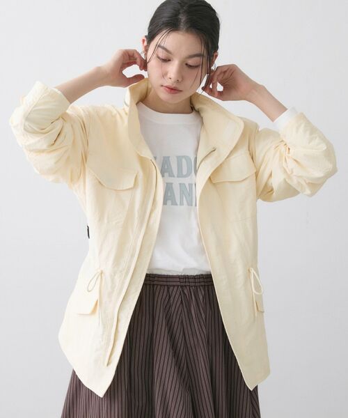 Dessin / デッサン レザーブルゾン・ジャケット | 【ユニセックス/撥水/2WAY】ライトジャケット（ホワイト(002)）