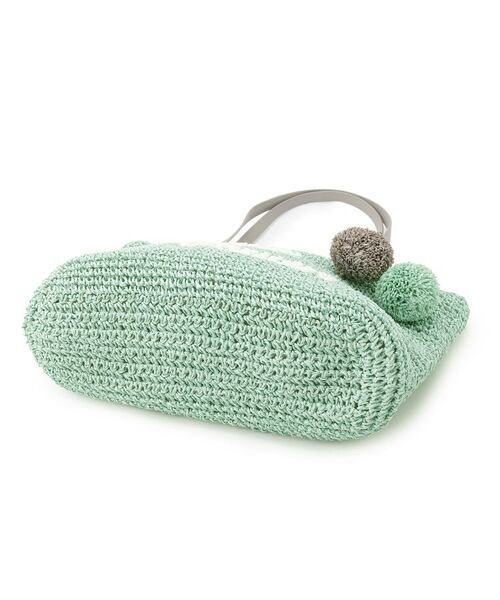 Dessin / デッサン トートバッグ | ロゴ刺繍 ポンポンチャーム付き ペーパーメッシュトート | 詳細12