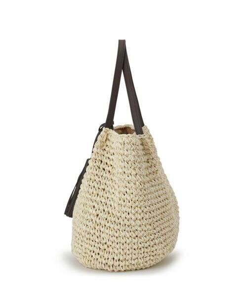 Dessin / デッサン トートバッグ | ペーパーメッシュ タッセル付き配色トート | 詳細10