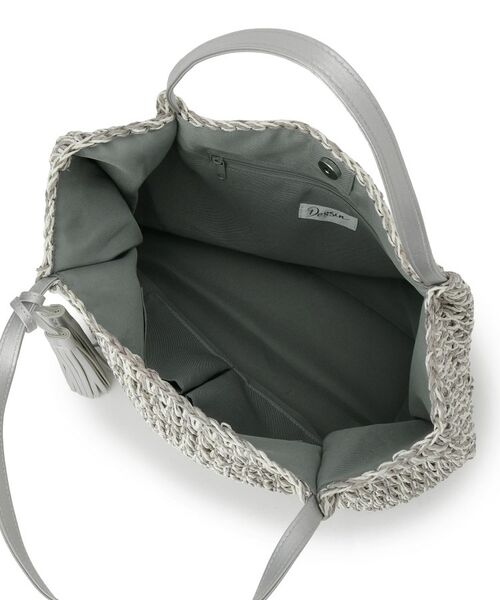 Dessin / デッサン トートバッグ | ペーパーメッシュ タッセル付き配色トート | 詳細13