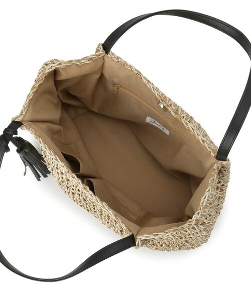 Dessin / デッサン トートバッグ | ペーパーメッシュ タッセル付き配色トート | 詳細14