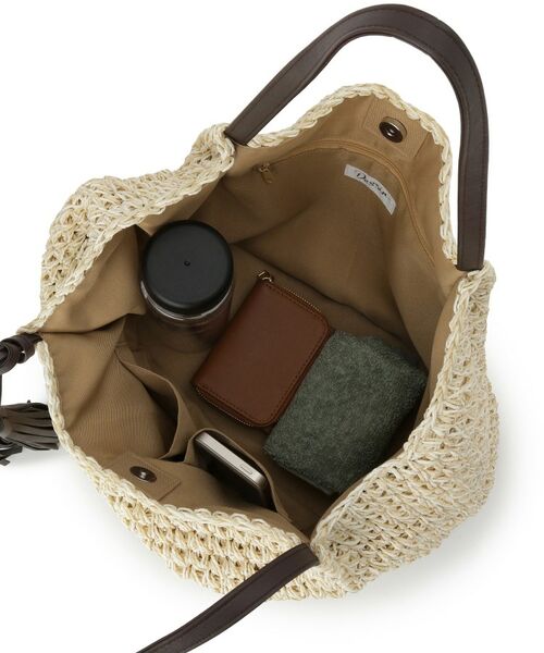 Dessin / デッサン トートバッグ | ペーパーメッシュ タッセル付き配色トート | 詳細16