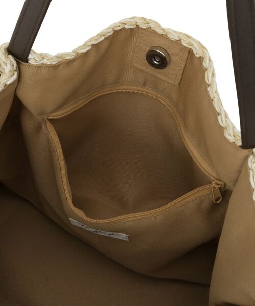 Dessin / デッサン トートバッグ | ペーパーメッシュ タッセル付き配色トート | 詳細17