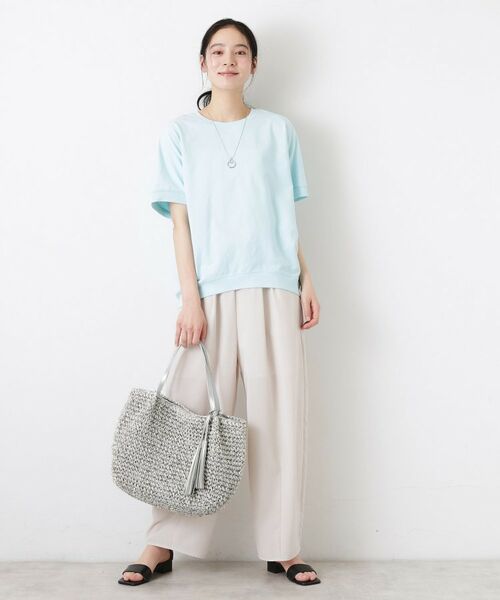 Dessin / デッサン トートバッグ | ペーパーメッシュ タッセル付き配色トート | 詳細2