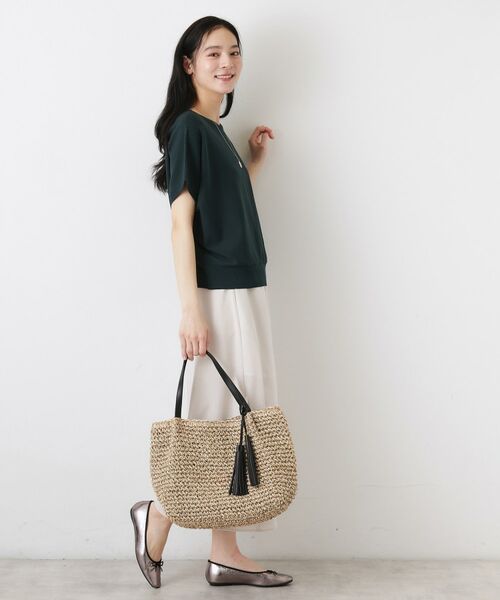 Dessin / デッサン トートバッグ | ペーパーメッシュ タッセル付き配色トート | 詳細4