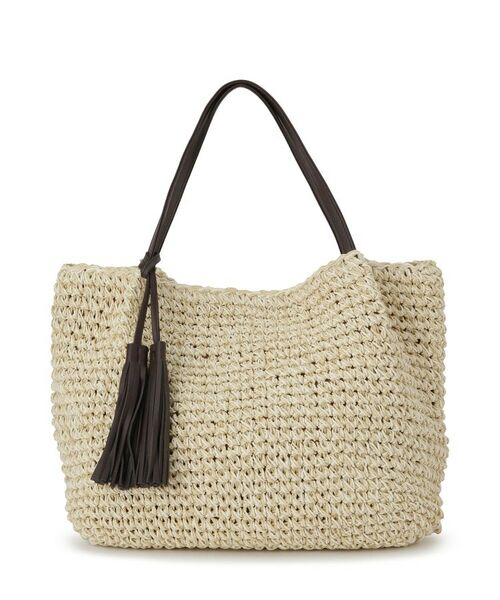 Dessin / デッサン トートバッグ | ペーパーメッシュ タッセル付き配色トート | 詳細9