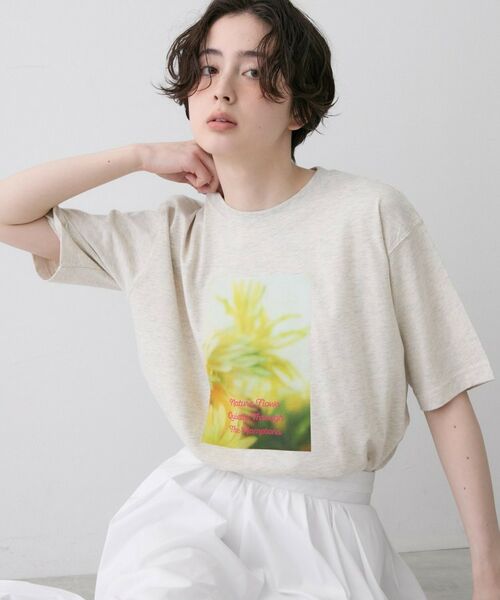 Dessin / デッサン Tシャツ | オーガニック天竺フォトTシャツ(ライトベージュ(051))