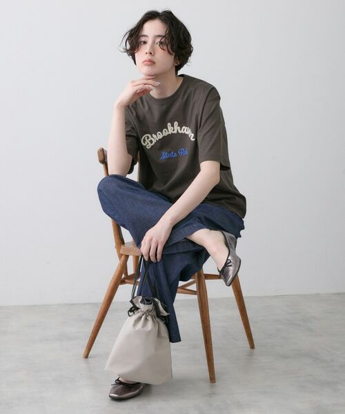 Dessin / デッサン カットソー | 【洗える】オーガニックコットンロゴTシャツ | 詳細6