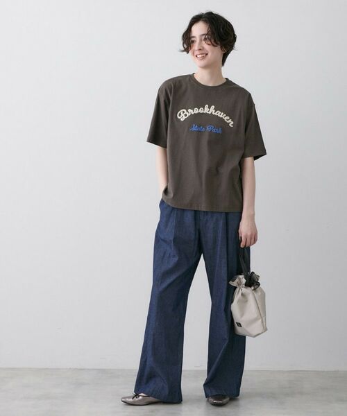 Dessin / デッサン カットソー | 【洗える】オーガニックコットンロゴTシャツ | 詳細7