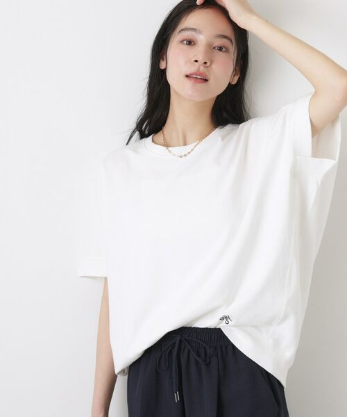 Dessin / デッサン カットソー | ミニ裏毛 立体フォルムプルオーバー（ホワイト(002)）