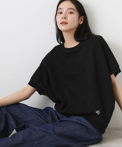 Dessin / デッサン カットソー | ミニ裏毛 立体フォルムプルオーバー（ブラック(019)）