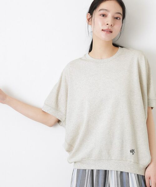 Dessin / デッサン カットソー | ミニ裏毛 立体フォルムプルオーバー（ライトベージュ(051)）