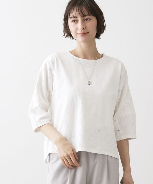 Dessin / デッサン カットソー | レースカットソー（ホワイト(002)）