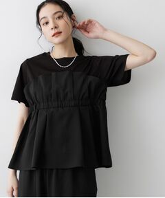 Dessin / デッサン カットソー | 【セットアップ可】ビスチェドッキングTシャツ