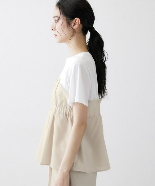 Dessin / デッサン カットソー | 【セットアップ可】ビスチェドッキングTシャツ | 詳細14