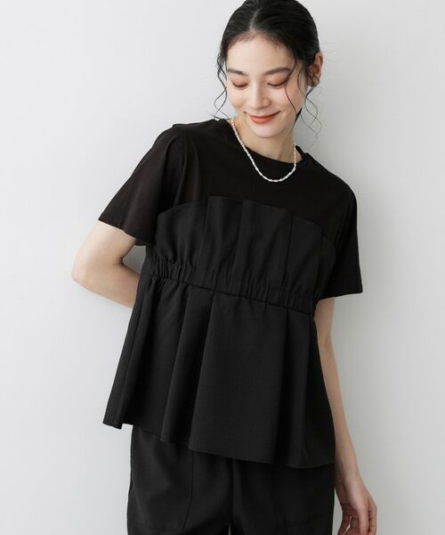 Dessin / デッサン カットソー | 【セットアップ可】ビスチェドッキングTシャツ | 詳細2