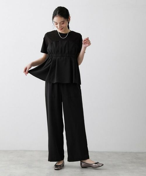 Dessin / デッサン カットソー | 【セットアップ可】ビスチェドッキングTシャツ | 詳細3