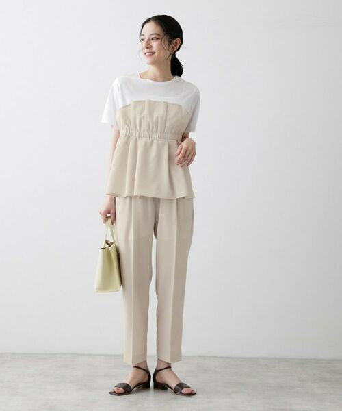 Dessin / デッサン カットソー | 【セットアップ可】ビスチェドッキングTシャツ | 詳細6