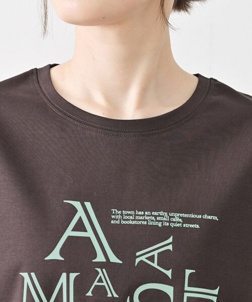 Dessin / デッサン Tシャツ | 【洗える】美光沢カットソーロゴTシャツ | 詳細20