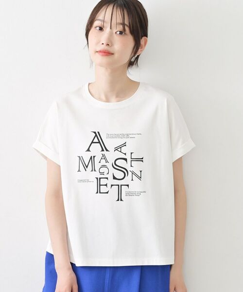 Dessin / デッサン Tシャツ | シルケットスムース ロゴTシャツ（ホワイト(502)）