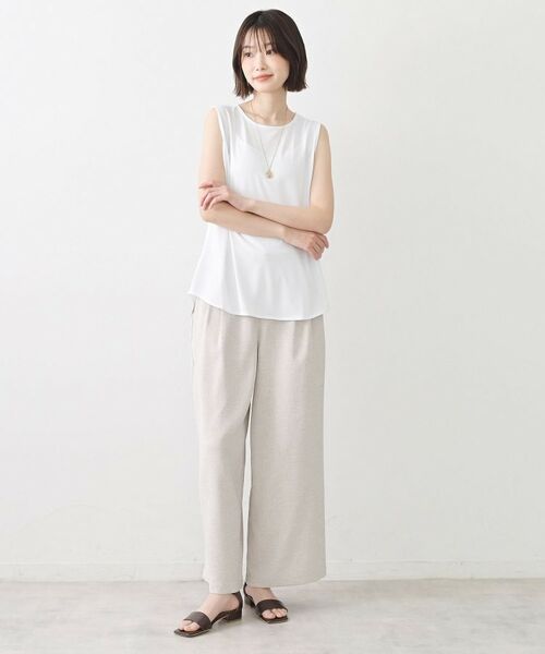 Dessin / デッサン シャツ・ブラウス | タックノースリーブジョーゼットブラウス | 詳細3