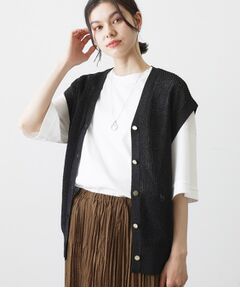 Dessin / デッサン ベスト | ペーパーヤーンニットベスト