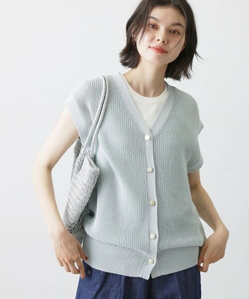 Dessin / デッサン ベスト | ペーパーヤーンニットベスト | 詳細10