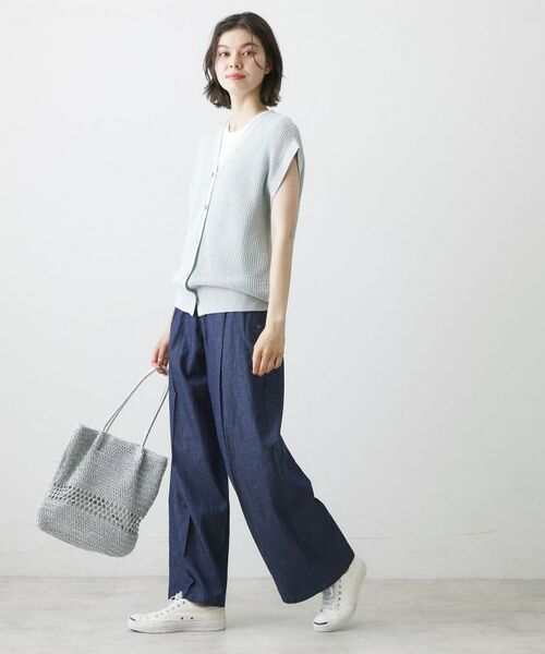 Dessin / デッサン ベスト | ペーパーヤーンニットベスト | 詳細11