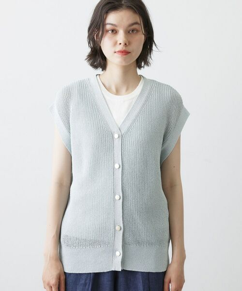 Dessin / デッサン ベスト | ペーパーヤーンニットベスト | 詳細13