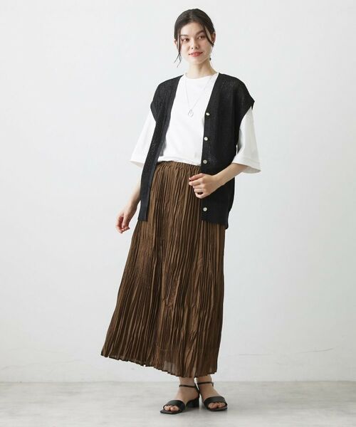 Dessin / デッサン ベスト | ペーパーヤーンニットベスト | 詳細3