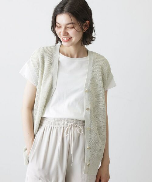 Dessin / デッサン ベスト | ペーパーヤーンニットベスト | 詳細5