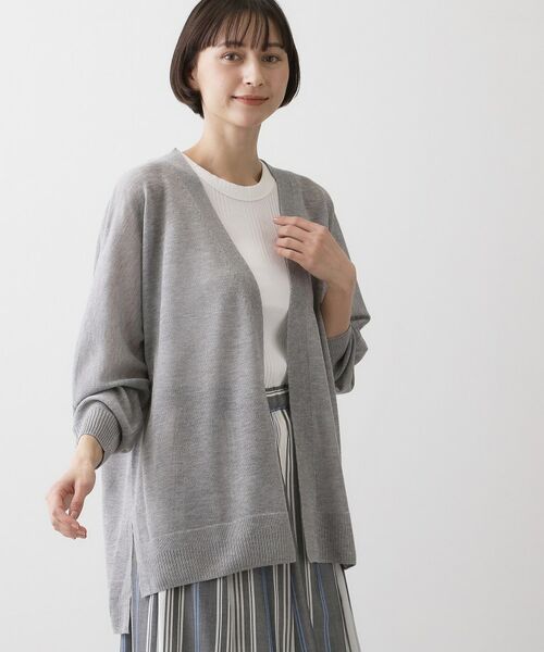 Dessin / デッサン カーディガン・ボレロ | ミドル丈シアーカーディガン | 詳細1