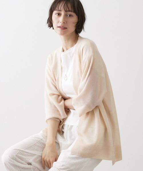 Dessin / デッサン カーディガン・ボレロ | ミドル丈シアーカーディガン | 詳細10