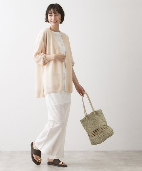 Dessin / デッサン カーディガン・ボレロ | ミドル丈シアーカーディガン | 詳細11