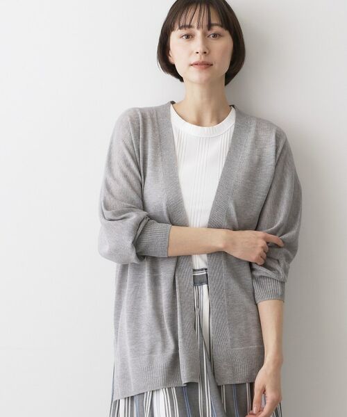 Dessin / デッサン カーディガン・ボレロ | ミドル丈シアーカーディガン | 詳細2