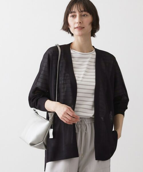 Dessin / デッサン カーディガン・ボレロ | ミドル丈シアーカーディガン | 詳細5