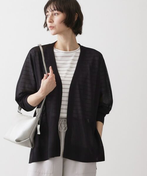 Dessin / デッサン カーディガン・ボレロ | ミドル丈シアーカーディガン | 詳細6