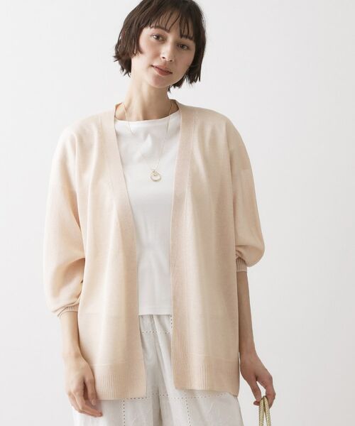 Dessin / デッサン カーディガン・ボレロ | ミドル丈シアーカーディガン | 詳細9
