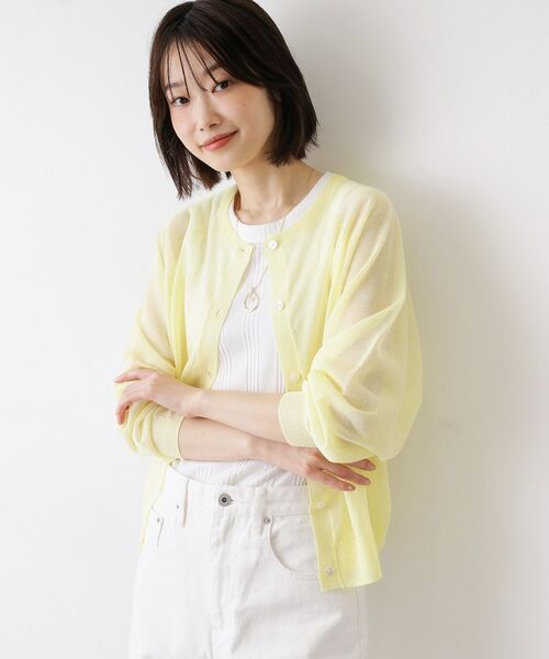 Dessin / デッサン カーディガン・ボレロ | お守りカーディガン（ライトイエロー(030)）