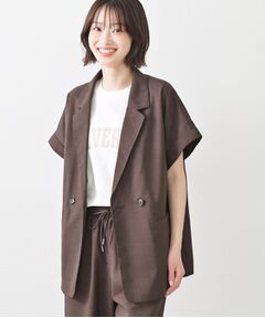 Dessin / デッサン テーラードジャケット | 【接触冷感】ライクハーフスリーブジャケット