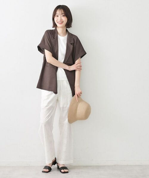 Dessin / デッサン テーラードジャケット | 【接触冷感】ライクハーフスリーブジャケット | 詳細11