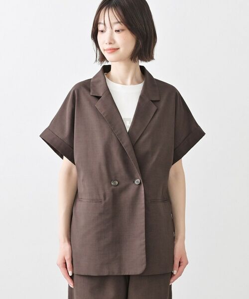 Dessin / デッサン テーラードジャケット | 【接触冷感】ライクハーフスリーブジャケット | 詳細13