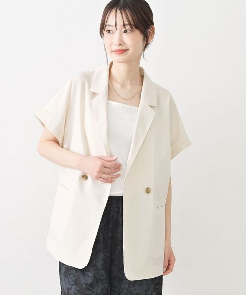 Dessin / デッサン テーラードジャケット | 【接触冷感】ライクハーフスリーブジャケット | 詳細2