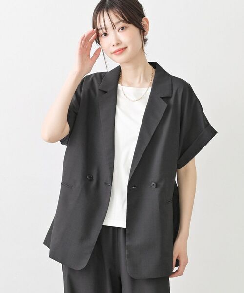 Dessin / デッサン テーラードジャケット | 【接触冷感】ライクハーフスリーブジャケット | 詳細5
