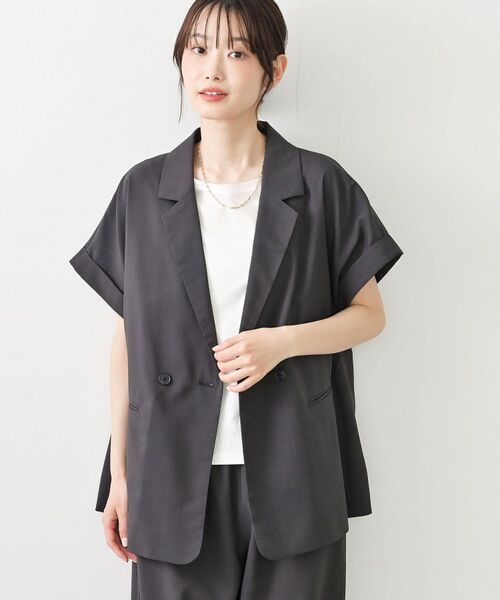 Dessin / デッサン テーラードジャケット | 【接触冷感】ライクハーフスリーブジャケット | 詳細6