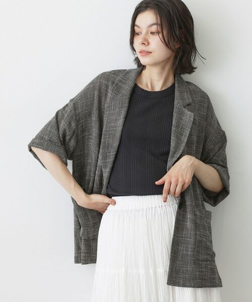 Dessin / デッサン テーラードジャケット | エアリーテーラードジャケット（ブラック(419)）