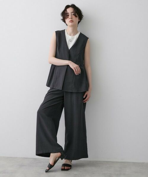Dessin / デッサン セットアップ | 【セットアップ】ライトウェイトベスト＆パンツセット（チャコールグレー(014)）