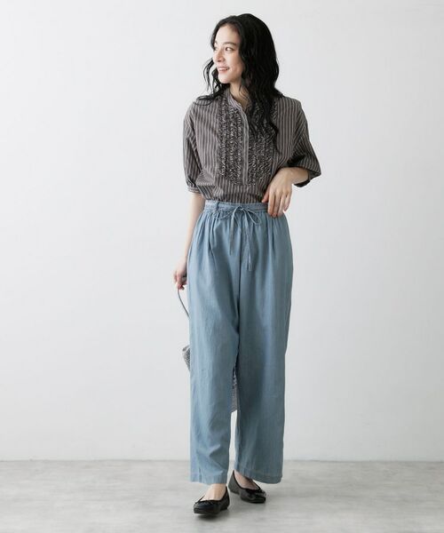 Dessin / デッサン デニムパンツ | 【セットアップ可/ウエストゴム】3.8オンスシアーデニムパンツ | 詳細3