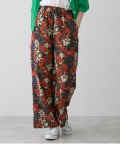 Dessin / デッサン ショート・ハーフ・半端丈パンツ | 【洗える】ボタニカル柄リラクシーパンツ