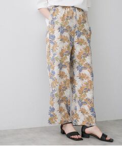 Dessin / デッサン ショート・ハーフ・半端丈パンツ | ボタニカル柄リラクシーパンツ